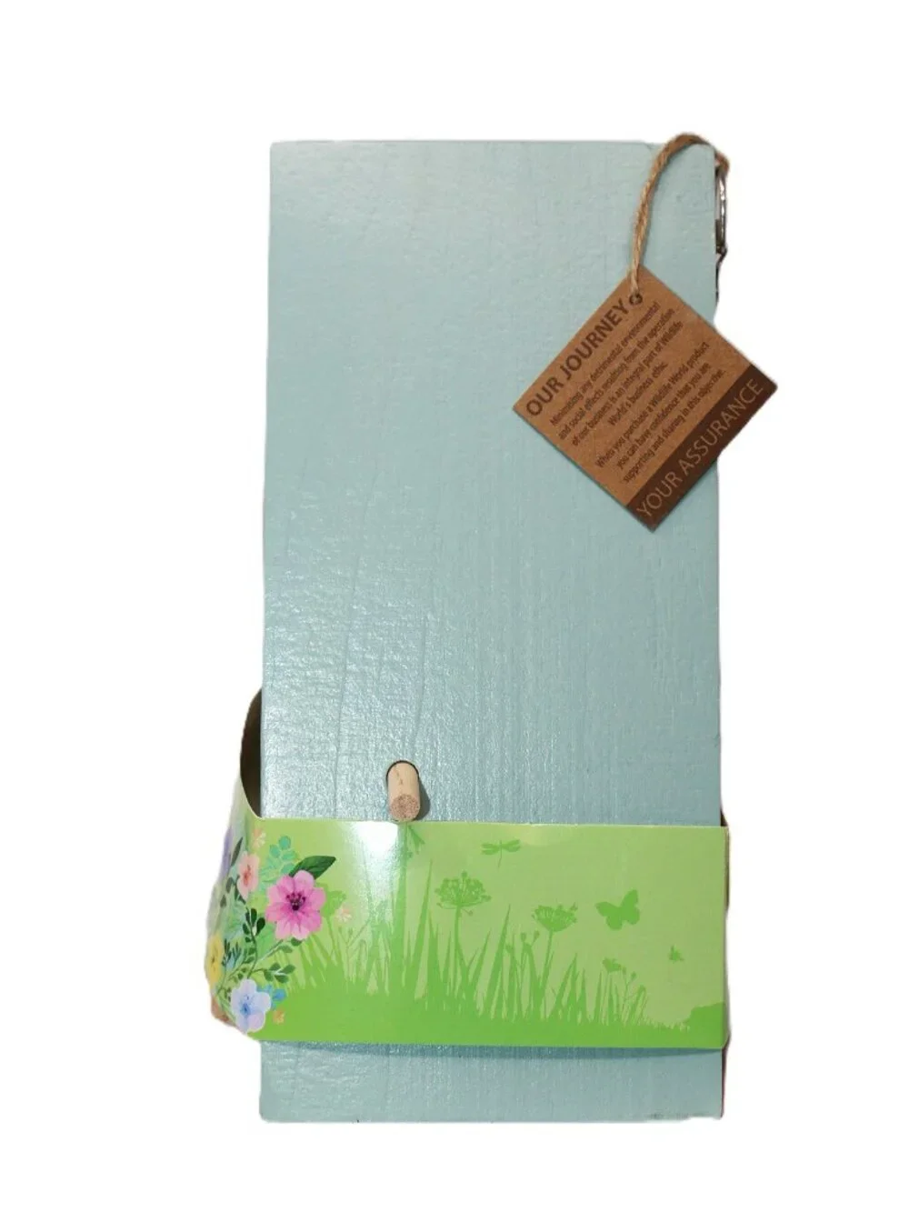 NWT The Butterfly Habitat Feeder Made of Wood by Wildlife World~Includes a Book